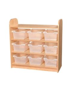 KubbyClass 3 Tier Tray Unit with Open Back