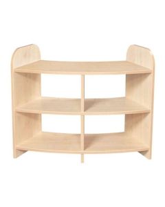 2 Tier 45 Degree Corner Unit Maple