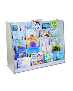 Wide Free Standing Book Display Unit Grey