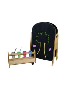 Tall Easel with Storage Trolley