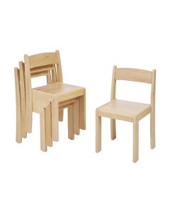 Beech Stackable Chair SH350mm Pack of 4