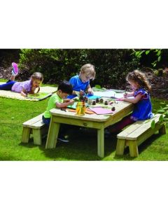 Rectangular Table & Bench Set (Preschool)