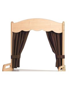 Theatre Add-on with Taupe Curtains