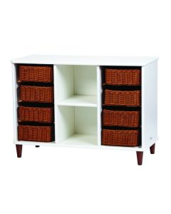 Shallow Basket Tray Storage with 8 baskets