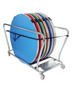 Round Folding Table Trolley
