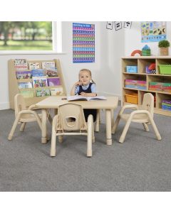 Elegant Height Adjustable Rectangle Table 4 Seater