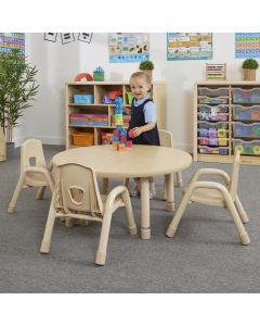 Elegant Height Adjustable Round Table 4 Seater