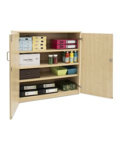 Stock Cupboard with 2 Adjustable Shelves H1018mm Maple