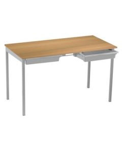 Romney Table & Trays 460x1100x550 Grey / Beech