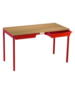 Romney Table & Trays 460x1100x550 Red / Beech