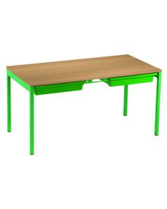 Romney Table & Trays 640x1100x550 Green / Beech