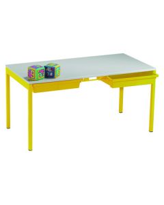 Romney Table & Trays 640x1100x550 Yellow / Grey