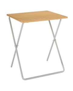Skid Based Legged Folding Exam Desk Beech