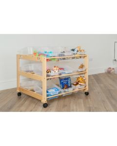 Double Sided 18 Tray Classroom Tidy
