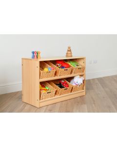 Room Scenes Angled Tidy Storage with 6 Baskets