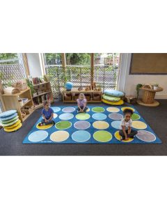 Lake Circles Rectangular Carpet