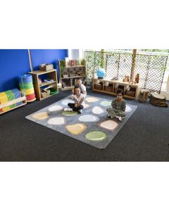 Natural World Carved Pebble Placement Carpet