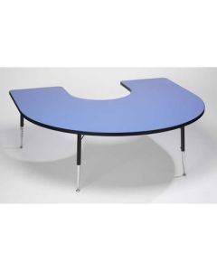 Tuf-Top Horseshoe Table W1675 x D1520mm Blue