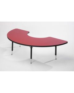 Tuf-Top Arc Table W1600 x D800mm Red