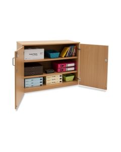 Stock Cupboard with 2 Adjustable Shelves H768mm Beech