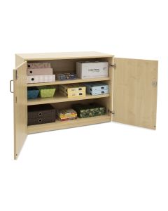 Stock Cupboard with 2 Adjustable Shelves H768mm Maple