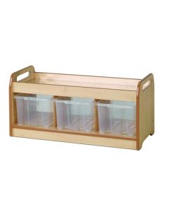Low Mirror Play Unit with Clear Tubs