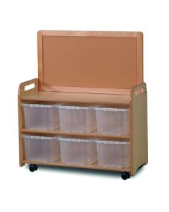 Mobile Unit With Top Display Add-on and 6 Tubs