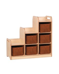 Stepped Storage Right Hand Unit with Baskets