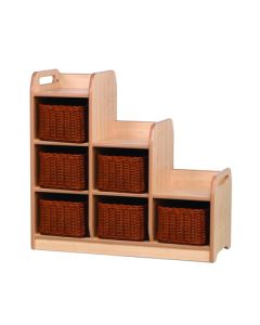 Stepped Storage Left Hand Unit with Baskets