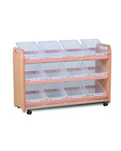 Tilt Tote Storage with 12 Baskets