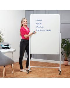Mobile Writing Boards Portrait Non-Magnetic H1200xW900mm