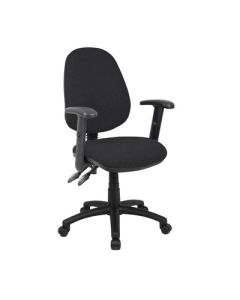 Vantage 2 Lever Chair with Adjustable Arms Black