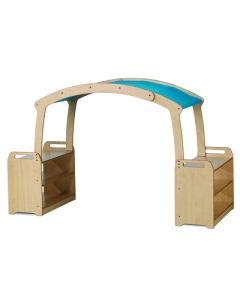 Tall Den Cave Set Blue Roof