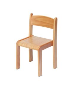 Beech Stacking Chair Pack of 4 SH210mm