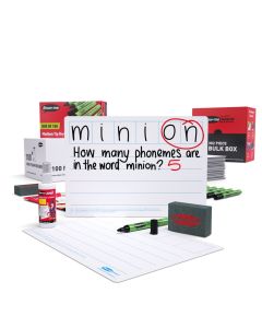 A4 Show-me Supertough Lined Whiteboards Bulk Box 100 Sets