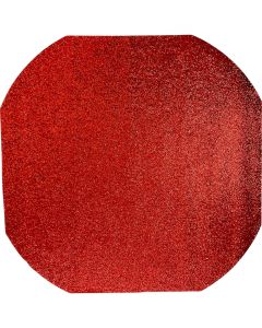 Chunky Glitter Tuff Tray Mat Red