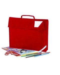 Junior Book Bag  Red  Plain