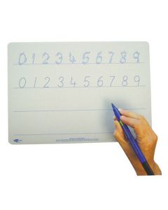 A4 Rigid Number Formation Lightweight Drywipe Boards Pack of 5