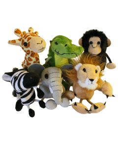 African Animals Finger Puppets Set of 6