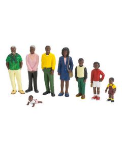 Black Skin Block People Pack of 8