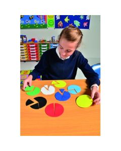 Fraction Circles Assorted Set of 51 pieces