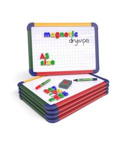 A3 Show-me Magnetic Framed Boards Gridded/Plain Pack of 5