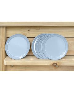 Plate Grey Set of 5