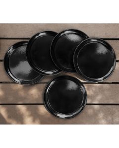 Metal Plates Black Pack of  5
