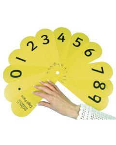 Number Fans Teachers Set Yellow Pack of 2
