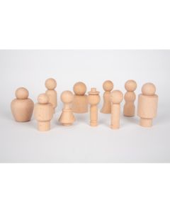 Wooden Community Figures Pack of 10