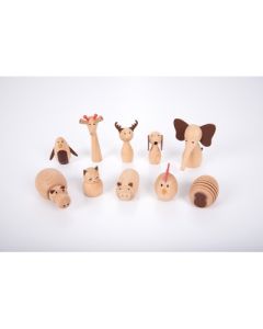 Wooden Animal Friends Pack of 10