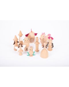 Wooden Enchanted Figures Pack of 10