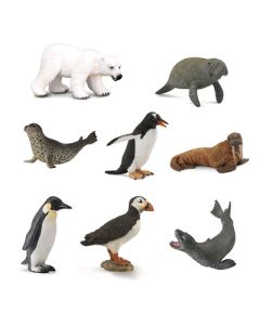 Plastic Polar Animals Pack of 8