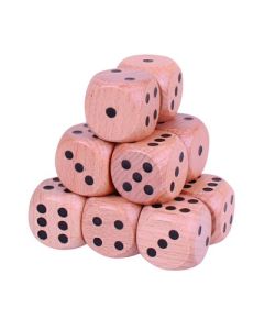 Natural Giant Dice Pack of 12